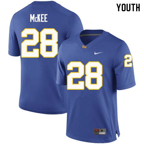 Youth #28 Anthony McKee Pittsburgh Panthers College Football Jerseys Sale-Royal